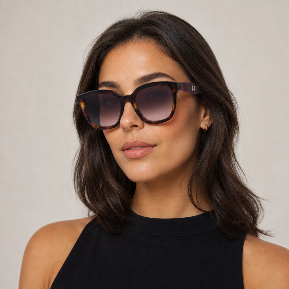 NEW Carolina Herrera HER 0225/G/S 00T4HA Havana Pink Sunglasses authentic